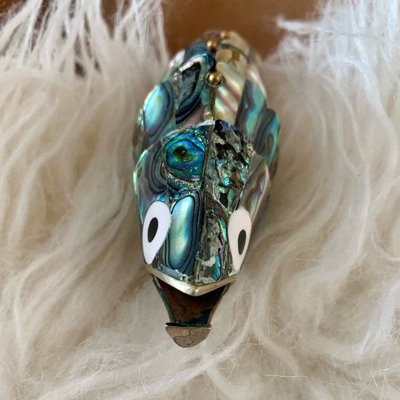 Vintage Abalone Fish Bottle Opener - Picture 2 of 6